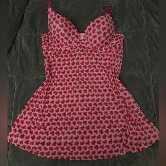 Pink Heart Patterned Slip - Picture 3 of 5